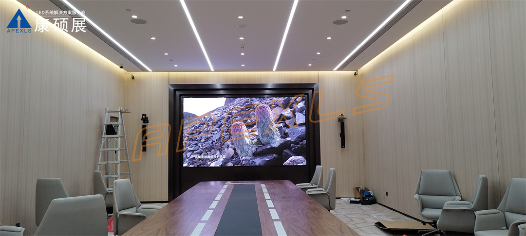 康碩展LED小間距案例，深圳福田聯(lián)豐大廈P1.25顯示屏