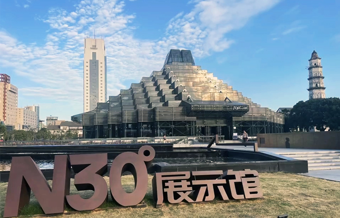 紹興文旅新地標(biāo)|雷曼康碩展LED創(chuàng)意屏點亮北緯30°展示館