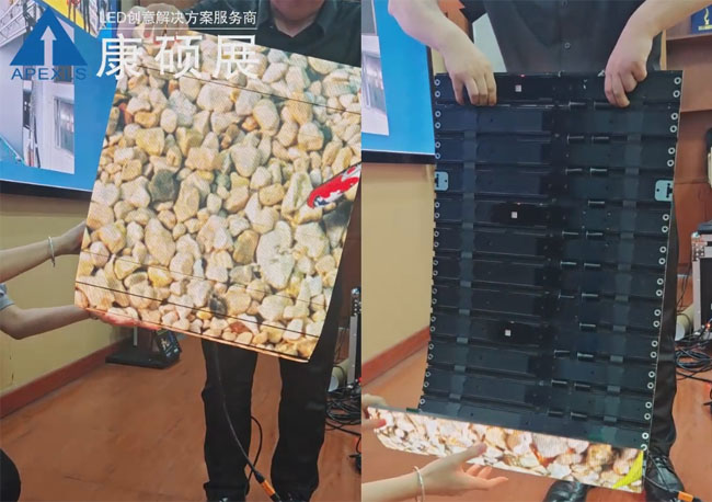 折疊LED卷簾顯示屏 結(jié)構(gòu)展示