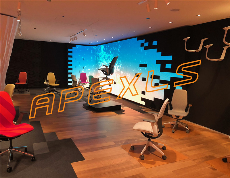 美國芝加哥Steelcase Showroom 戶內(nèi)P4MM柔性屏