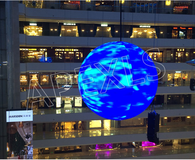 中山星空聯(lián)盟集團P6MM球形LED顯示屏