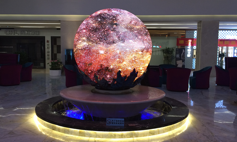 中山星空聯(lián)盟集團P6MM球形LED顯示屏